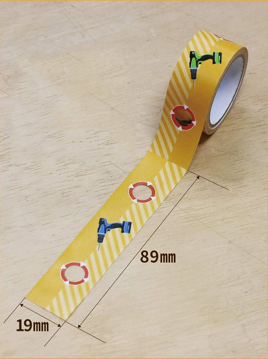 Japanese Marking Tape E-SPF 19mm – 1x4 Wood Screw Guide (Drill Pattern)