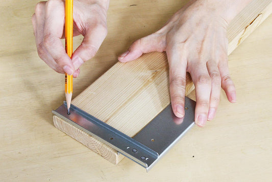 Japanese Square E-SPF for Wood 1x4 & 2x4 - Marking and Screw Positioning Guide