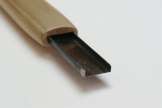 Japanese box edge chisel (Hakogata) – Aogami #2 steel – 12 mm / 15 mm – Sharp corner carving