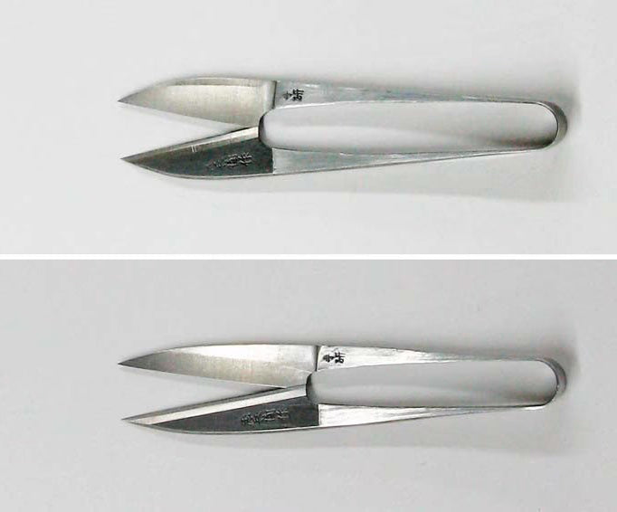 Ciseaux japonais coupe-fil artisanaux Chūbei – Acier Shirogami #1 – 105 mm