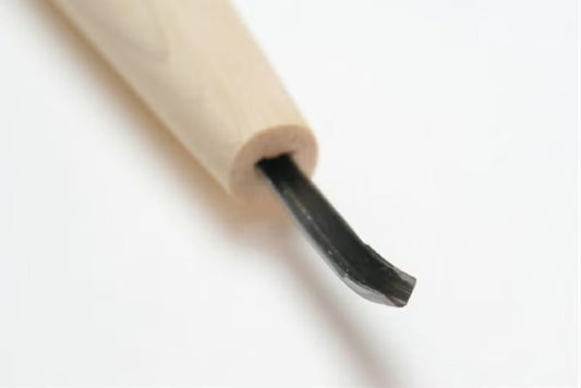 Japanese V-Curved Sukui Chisel – HSS Steel – 3 mm – Detail Carving