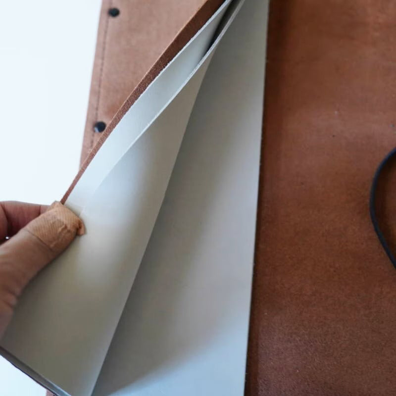 Étui en cuir velours pour scies japonaises – Marron (5 scies)