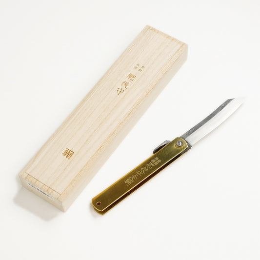 Couteau Japonais Higonokami Sadakoma Aogami – Lame Laminée Forgée Main (Edition Spéciale)