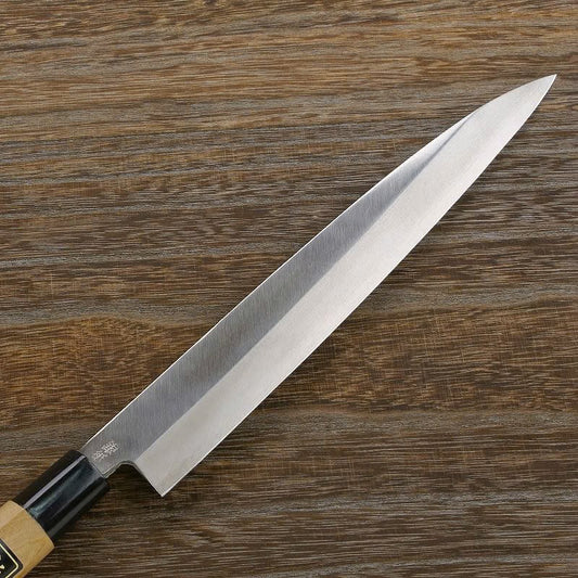 Couteau japonais Yanagiba – Acier Ginsan inoxydable, manche en cerisier – 210 à 270 mm