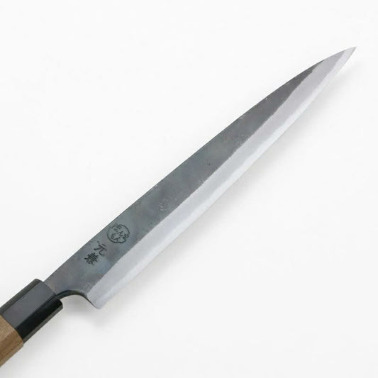 Couteau japonais Yanagiba Motokane – Aogami n°1 forgé, finition Kurouchi, 210 à 270 mm