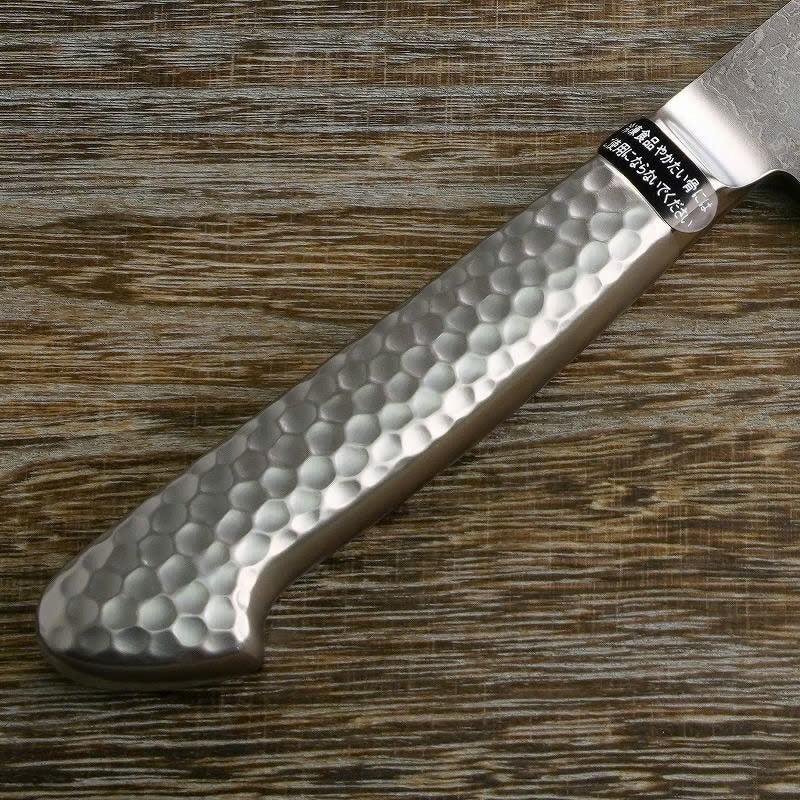 Couteau japonais Santoku 175 mm – Damas 63 couches, acier inoxydable