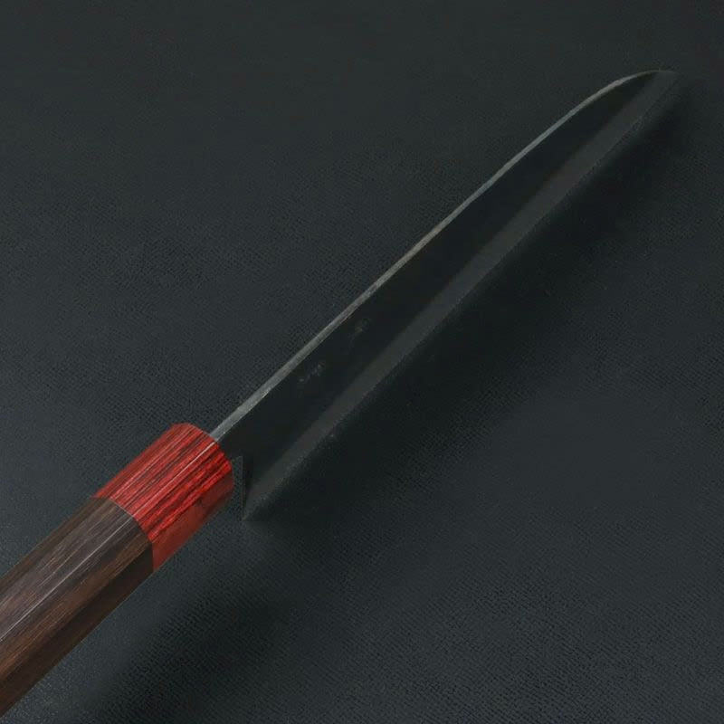 Couteau japonais Santoku Motokane 170 mm – Aogami Super forgé, finition Kurouchi