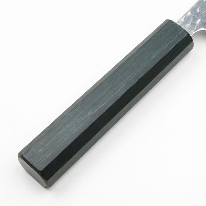 Couteau japonais Santoku Shigekatsu 165 mm – Ginsan Damas 33 couches, manche indigo