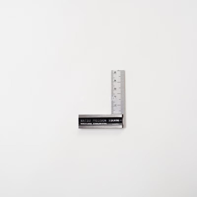 Matsui Équerre japonaise inox graduée 70mm – Équerre de précision Sanjo