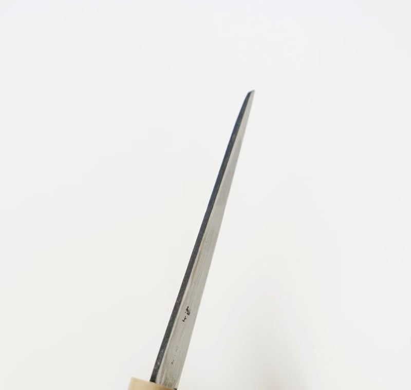 Baishinshi Couteau de sculpture japonais 90mm – Blue Steel gaucher avec étui bois