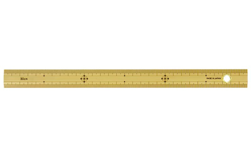 Règle Japonaise en Bambou 50 cm avec Œillet – Shinwa