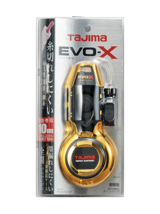 Tajima Sumitsubo EVOX – Japanese Chalk Line with Ultra-Resistant Line (S / M)