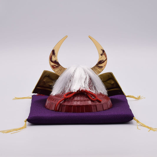 Casque de samouraï japonais Takeda Shingen Ginzado | Kabuto décoratif fabriqué au Japon