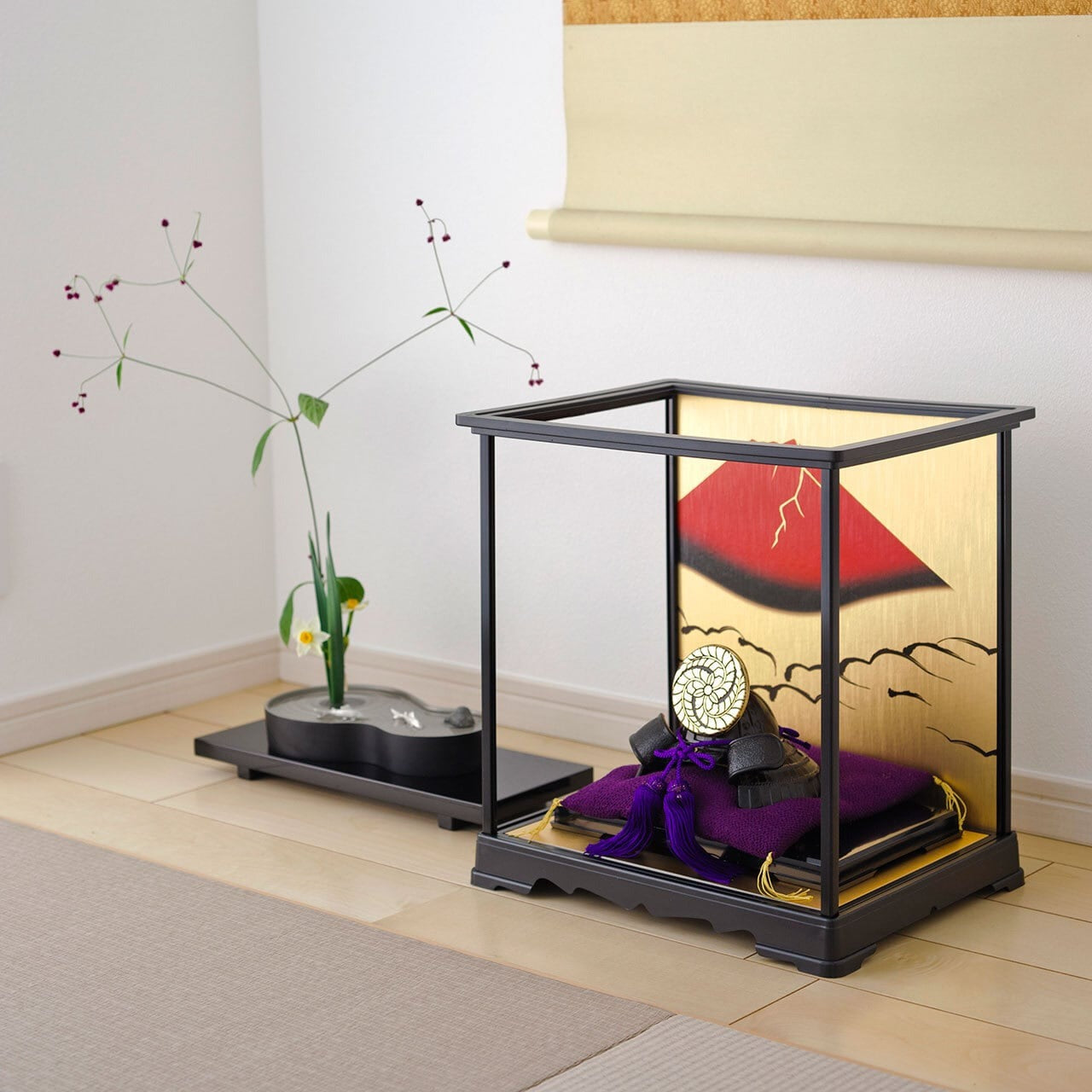 Casque de samouraï japonais Kuroda Kanbei Ginzado | Kabuto décoratif en métal fabriqué au Japon