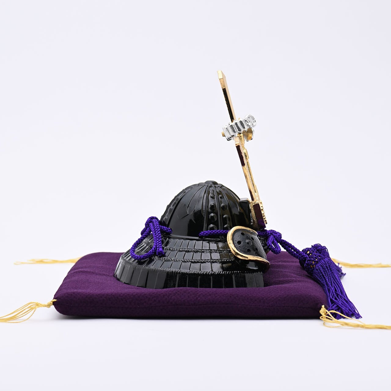 Casque de samouraï japonais Maeda Toshinaga Ginzado | Kabuto décoratif fabriqué au Japon
