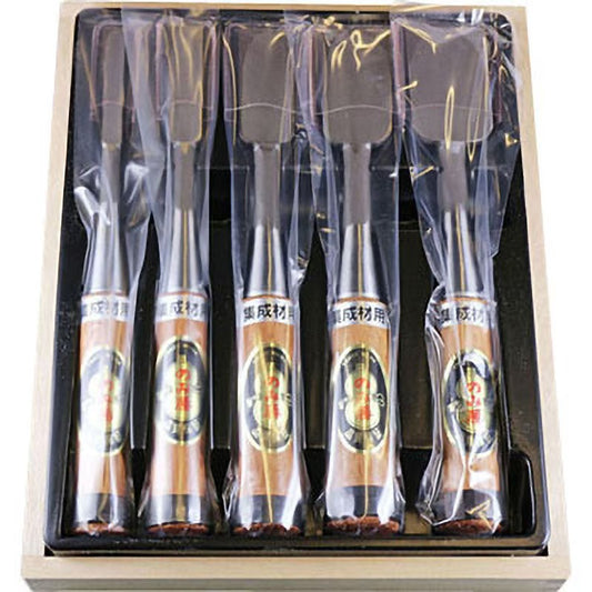 Nomikatsu Japanese Chisel Set – Oire Nomi for Laminated Wood (3 / 5 / 10 Piece Sets)