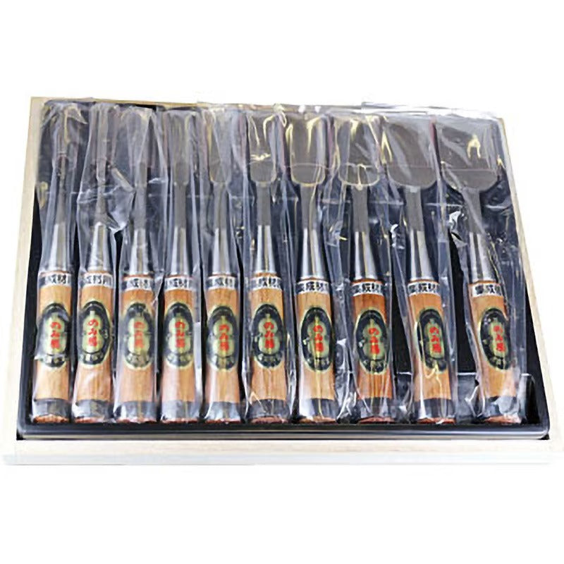 Jeu de Ciseaux à Bois Japonais Nomikatsu – Oire Nomi pour bois lamellé-collé (sets 3 / 5 / 10 pièces)
