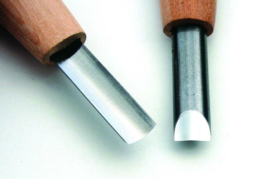 Gouge japonaise peu profonde HSS – Sculpture sur bois – Plusieurs largeurs