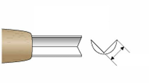 Gouge japonaise en V 90 degres HSS – Rainures larges – Sculpture sur bois