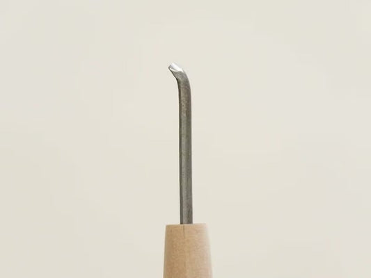 Japanese Sajinomi (Fine Spoon) Carving Chisel – HSS Steel – 3 mm – Deep area access