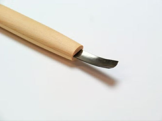 Japanese Spoon Gouge – Aogami #2 Steel – Hinoki Handle (3 to 15mm)