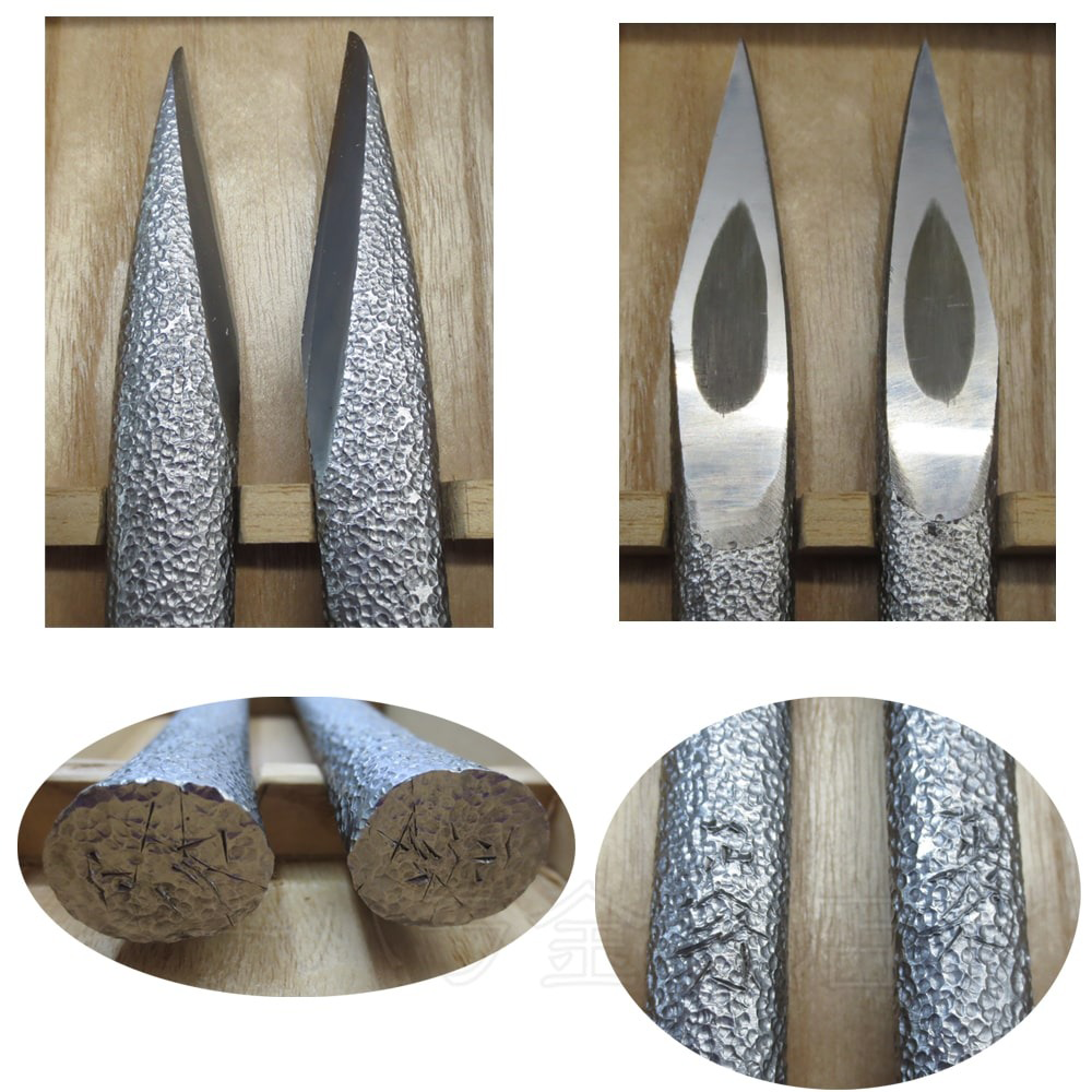 Couteaux Japonais Kiridashi Masayuki Platinum – Set Gauche Droite Acier Shirogami #1