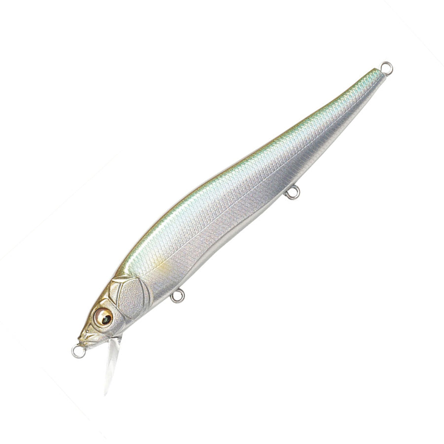 Megabass Vision Oneten 110 – Jerkbait Suspendu 14 g – Sexy Ayu