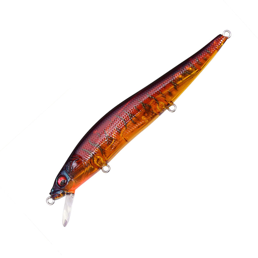 Megabass Vision Oneten 110 – Jerkbait Suspendu 14 g – Spawn Killer