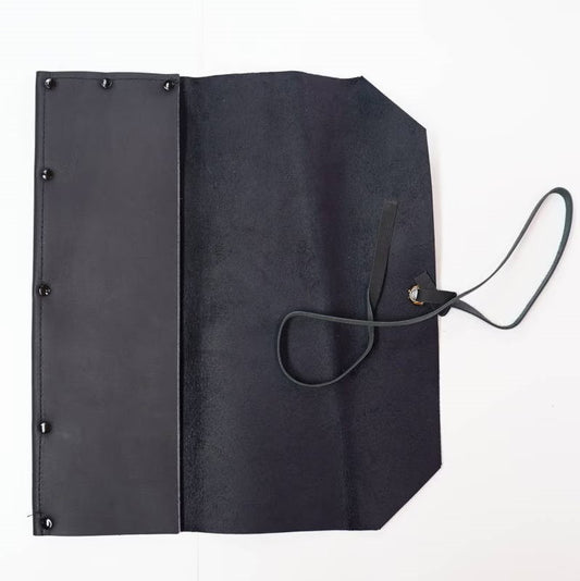 Étui en cuir pour scies japonaises – Noir (5 scies)