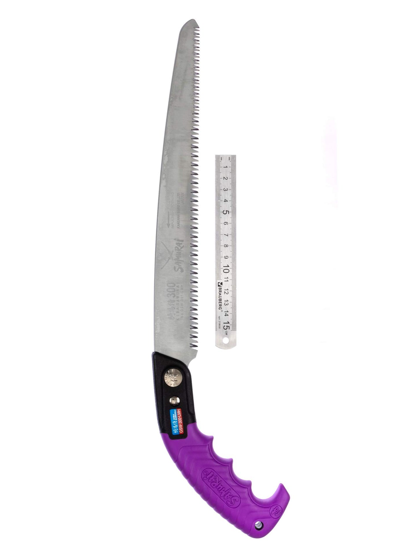Scie Japonaise d’Élagage Kiba Samurai GSW-300-LMH – Lame 300 mm pour Jardinage et Arboriculture