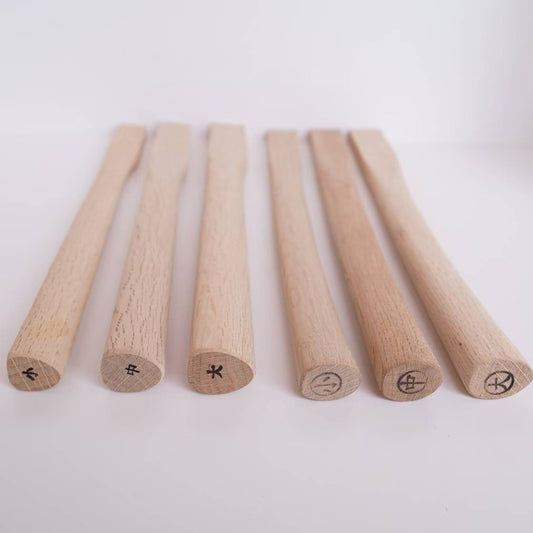 Manche de marteau japonais Genno en chêne blanc (Shirakashi) – Droit ou courbé