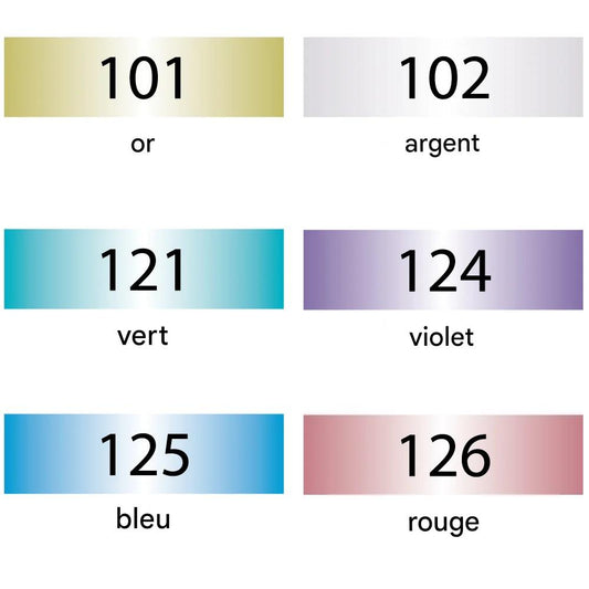 Feutres Calligraphie Métalliques Kuretake ZIG Memory System 6 Couleurs – Double Pointe 2.0 & 3.5 mm