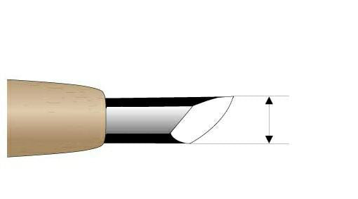 Couteau de sculpture japonais Naginata HSS – Droit ou Gauche – Finition douce