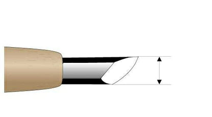 Couteau de sculpture japonais Naginata HSS – Droit ou Gauche – Finition douce