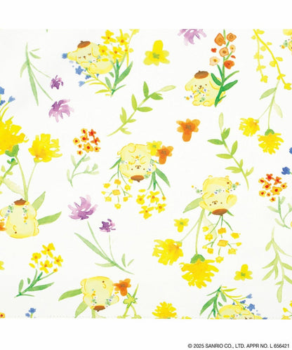 Parapluie Pliable Mini Sanrio Characters Watercolor Flower Wpc. - Blanc Cassé (Pompompurin)