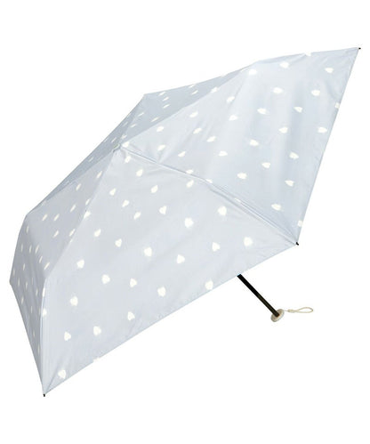 Parapluie Pliable Léger Creamy Heart Mini Anti-UV Wpc. - Bleu
