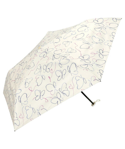 Parapluie Pliant Anti-UV Wpc. Butterfly Ribbon Mini - Blanc cassé
