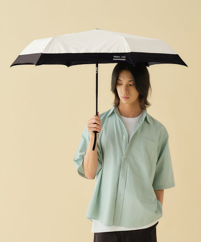 Parapluie Pliable Auto-Ouvrant Anti-UV Wpc. IZA | Pluie & Soleil - Écru × Noir