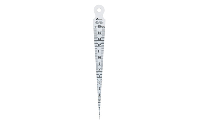 Jauge Conique Shinwa 1–15 mm – Standard inox