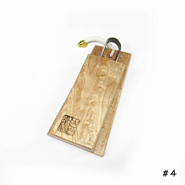 Ciseaux japonais coupe-fil 90 mm avec étui Hagoita en érable moucheté – Kibuna