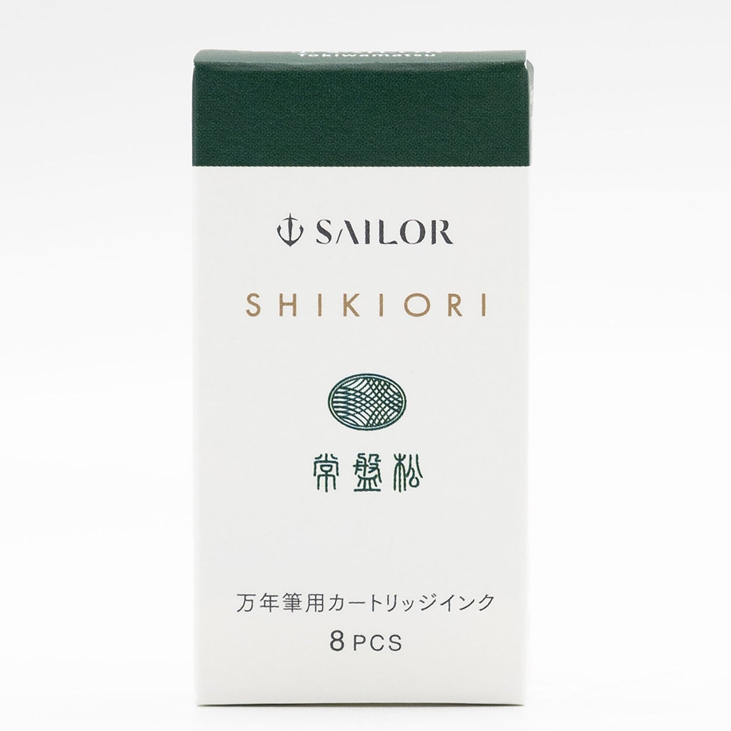 Boîte de 8 cartouches d’encre Sailor SHIKIORI Tokiwa-matsu pour stylo-plume
