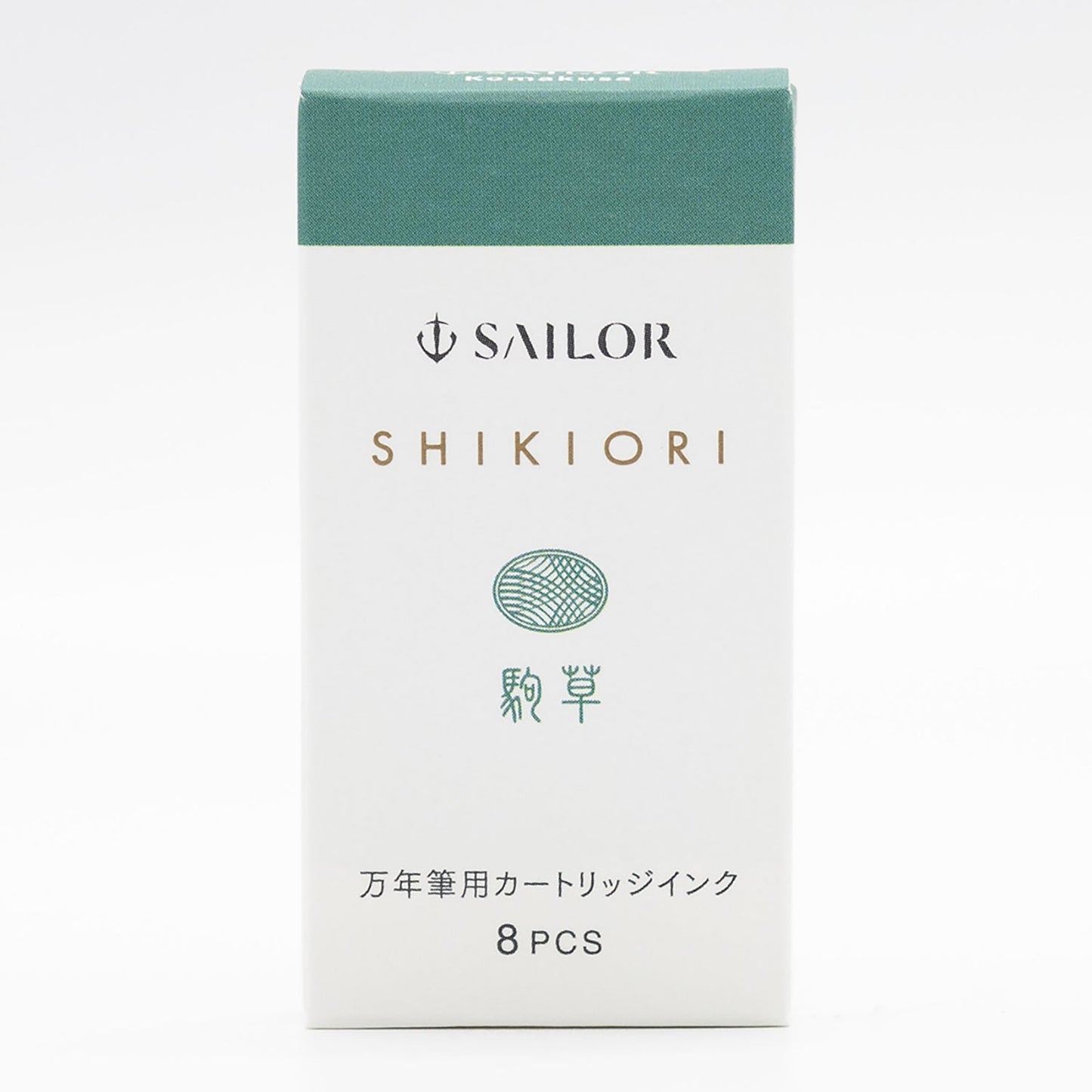 Boîte de 8 cartouches d’encre Sailor SHIKIORI Komakusa pour stylo-plume