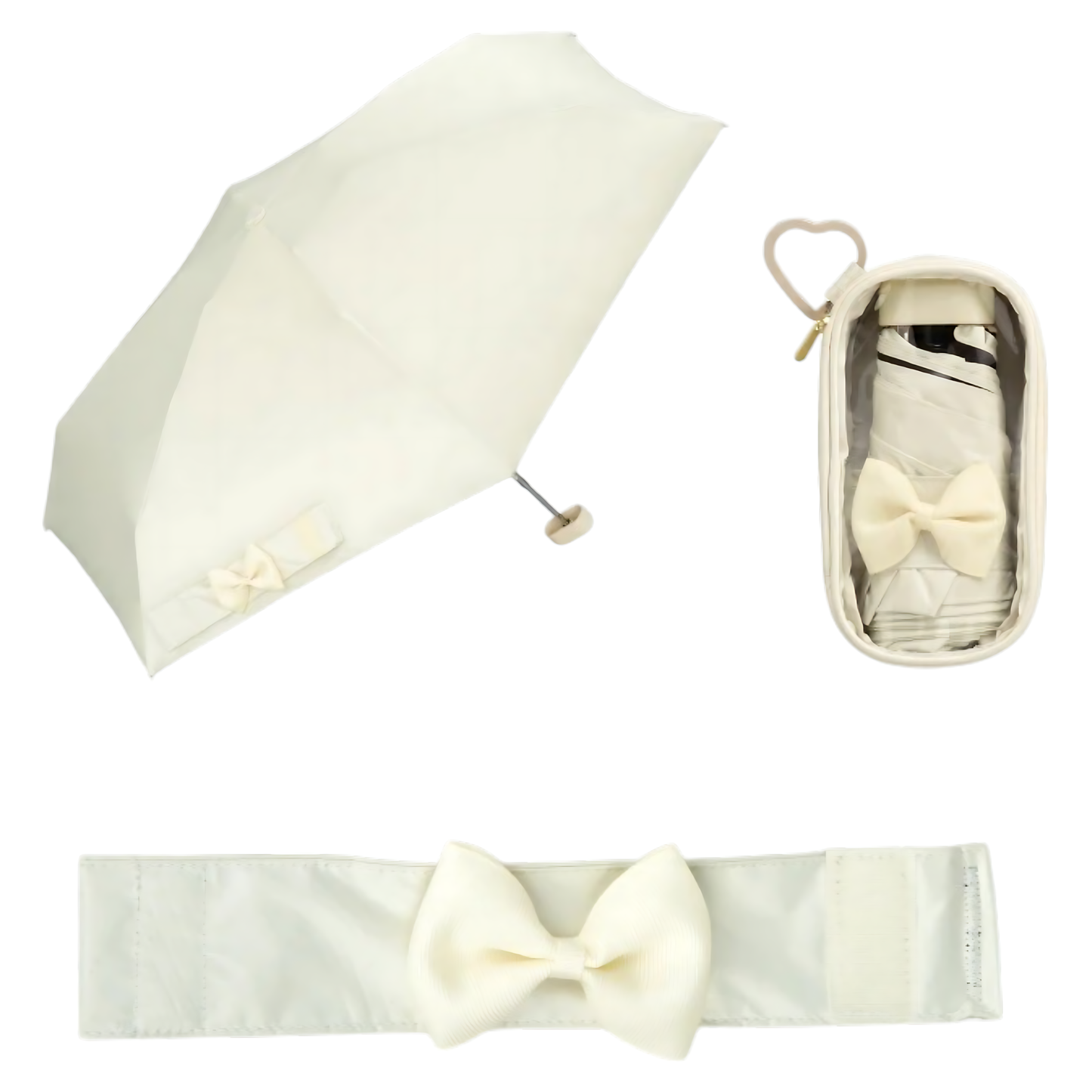 Parapluie Pliable Anti-UV avec Pochette Transparente RIZZFUL Wpc.