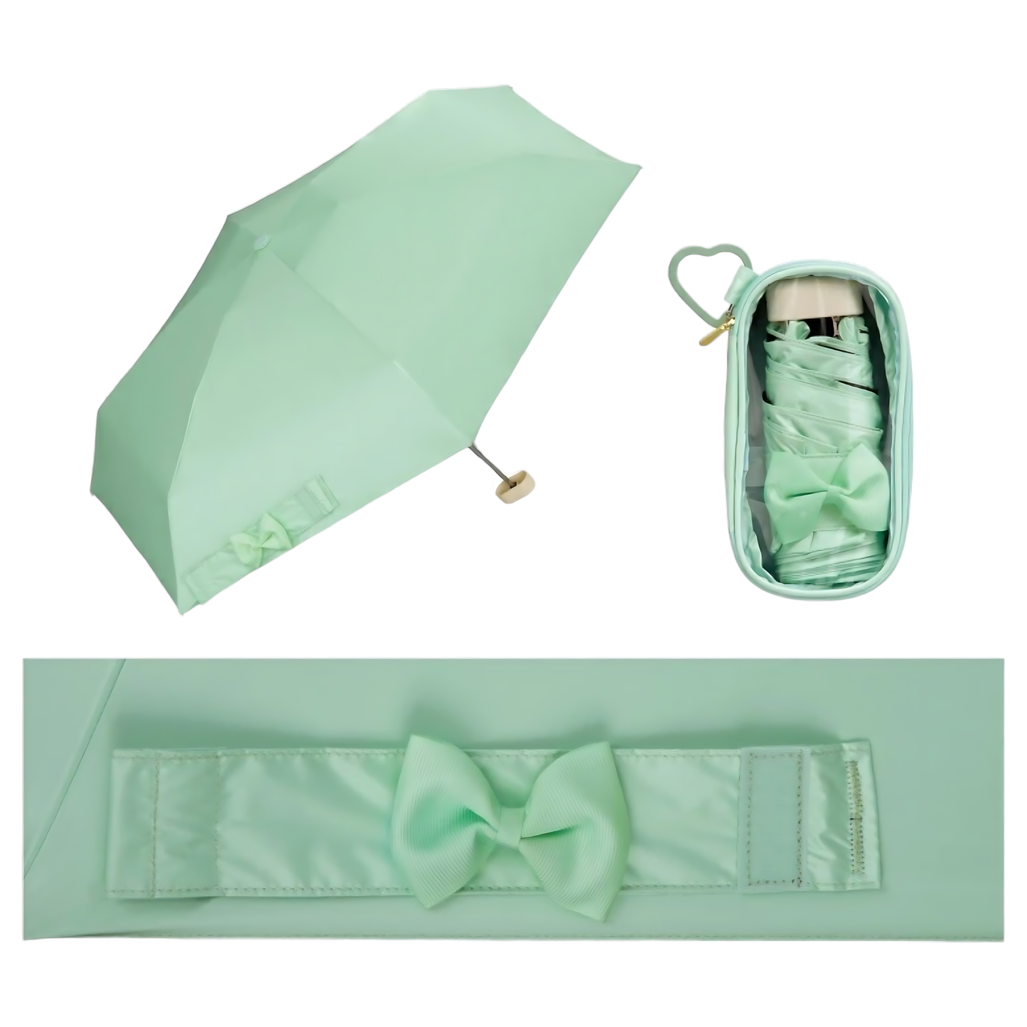 Parapluie Pliable Anti-UV avec Pochette Transparente RIZZFUL Wpc.