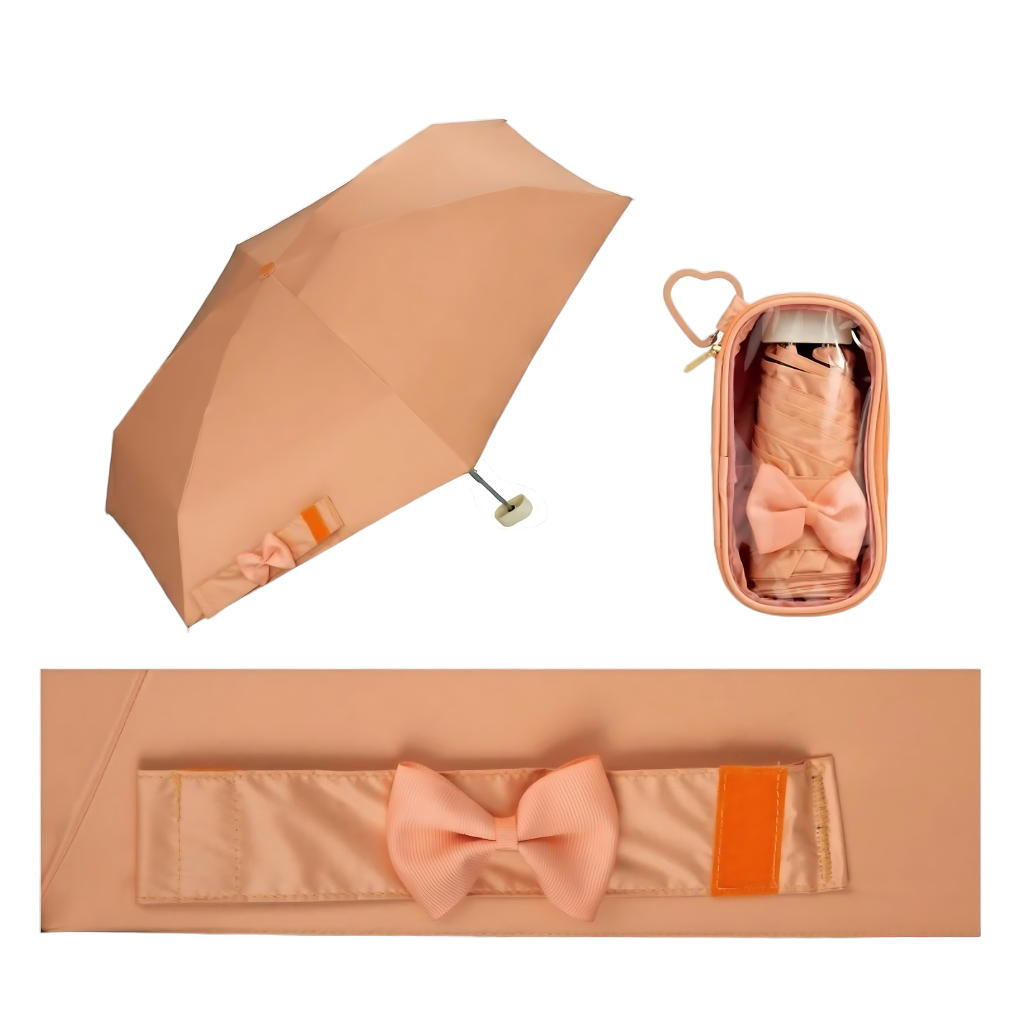 Parapluie Pliable Anti-UV avec Pochette Transparente RIZZFUL Wpc.