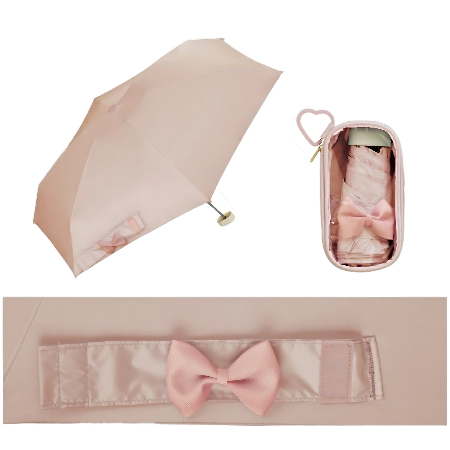 Parapluie Pliable Anti-UV avec Pochette Transparente RIZZFUL Wpc.