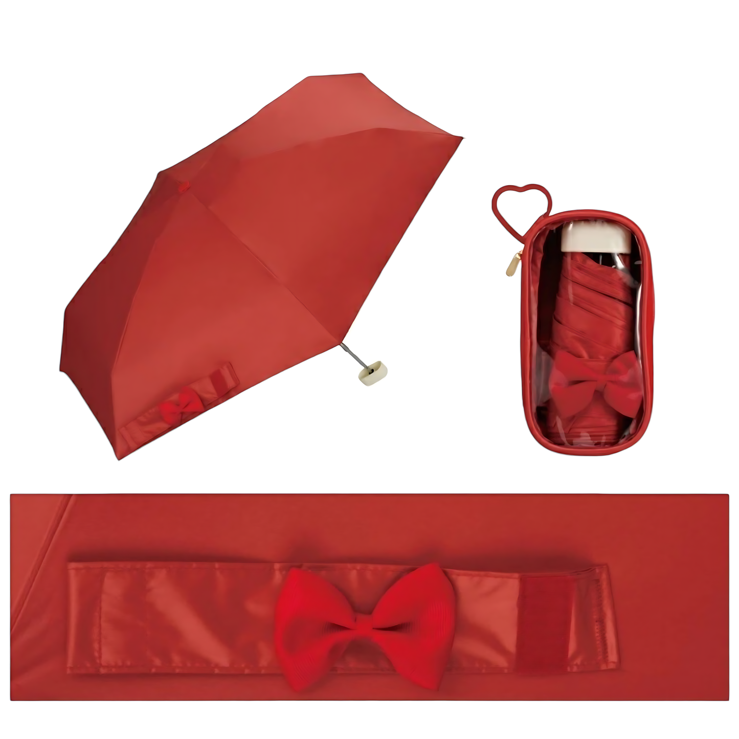 Parapluie Pliable Anti-UV avec Pochette Transparente RIZZFUL Wpc.