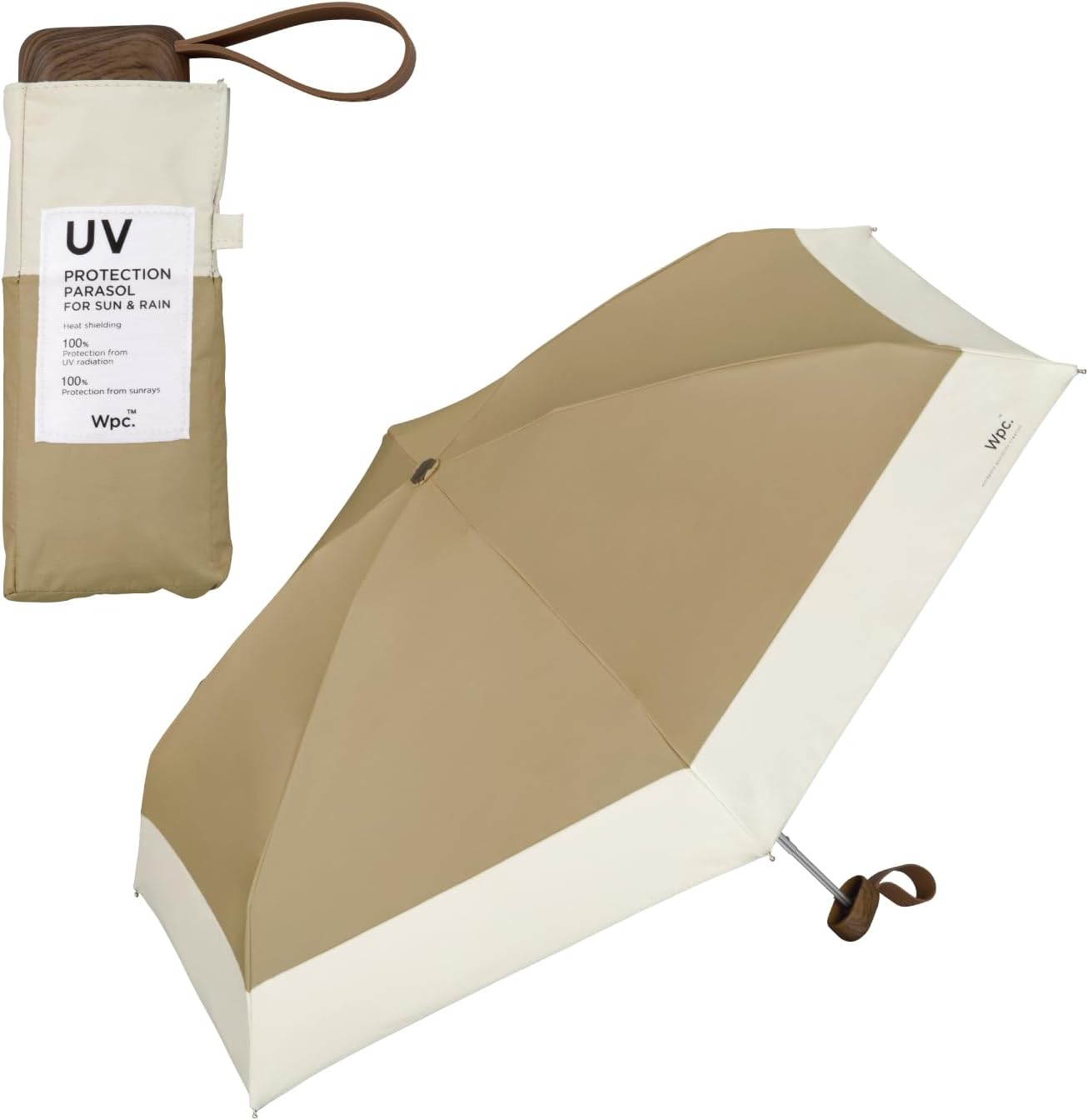 Wpc. Tiny Compact Japanese Parasol UPF50+ | 100% UV Protection & Anti-UV Folding Umbrella