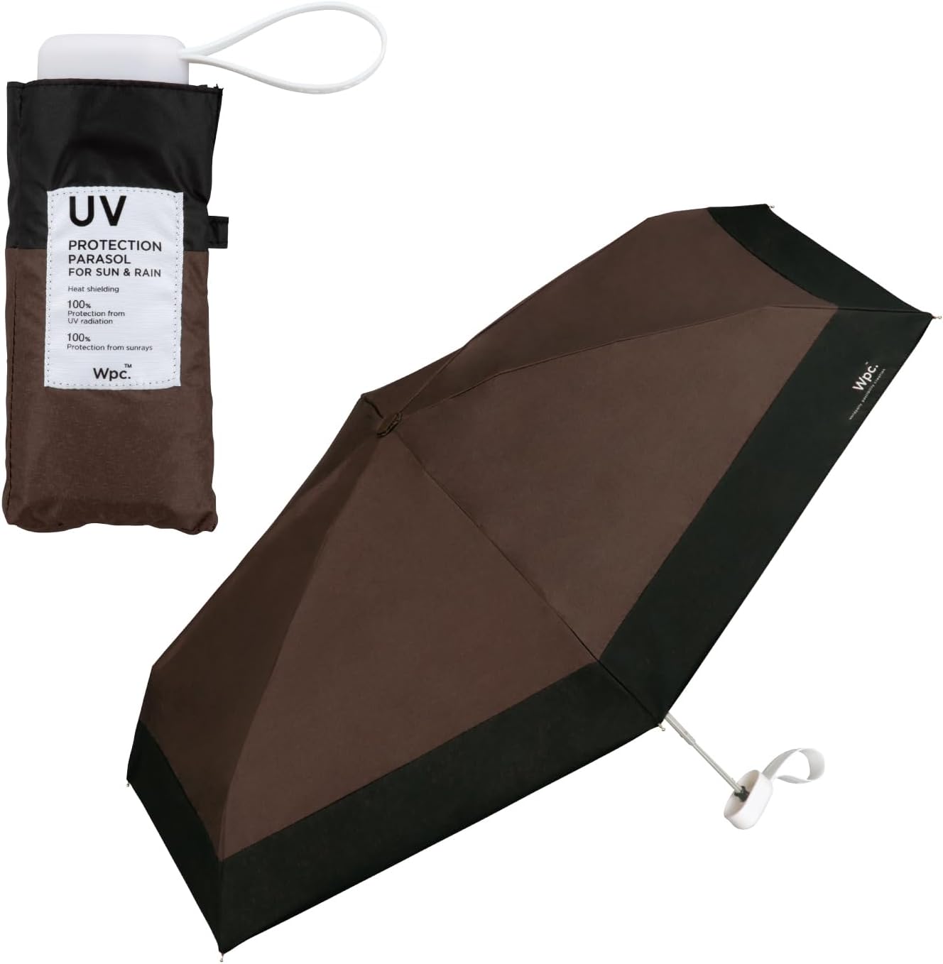 Wpc. Tiny Compact Japanese Parasol UPF50+ | 100% UV Protection & Anti-UV Folding Umbrella