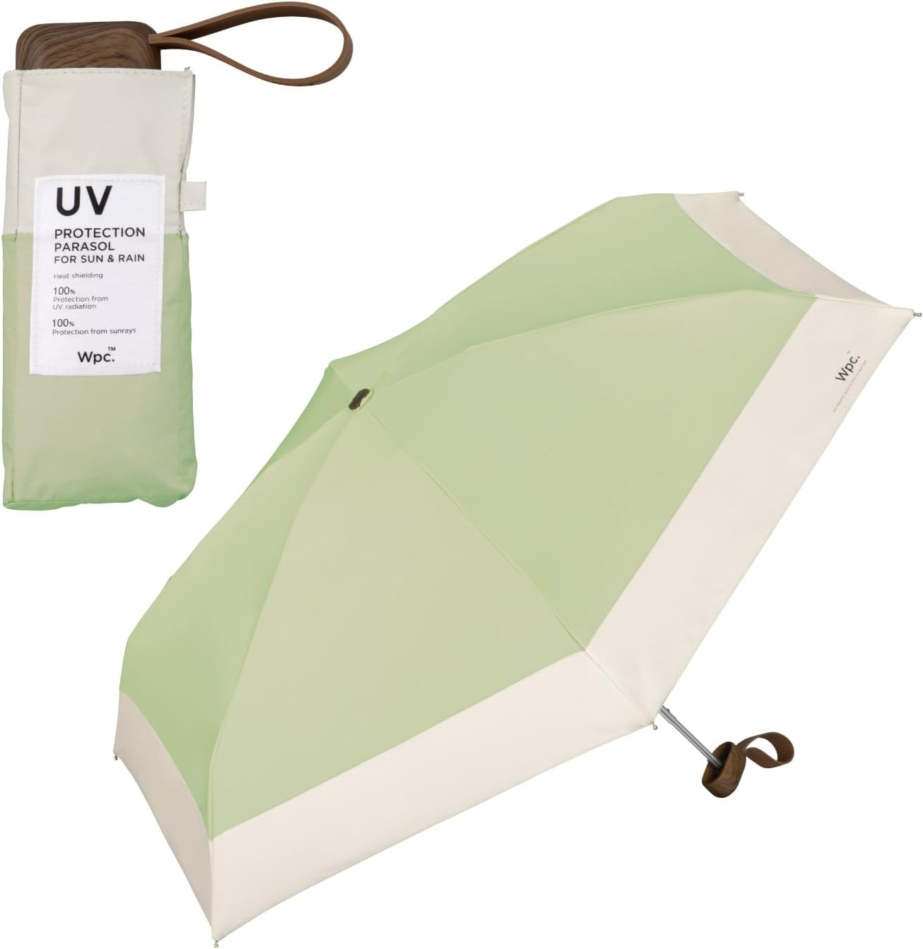 Wpc. Tiny Compact Japanese Parasol UPF50+ | 100% UV Protection & Anti-UV Folding Umbrella